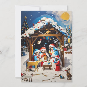 Warmth of Friendship: Christmas Greeting Card