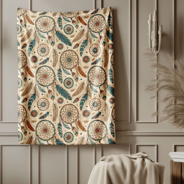 Warmth Style Cultural Tribal Native dreamcatcher Fleece Blanket (Warmth Style Cultural Tribal Native dreamcatcher Fleece Blanket)