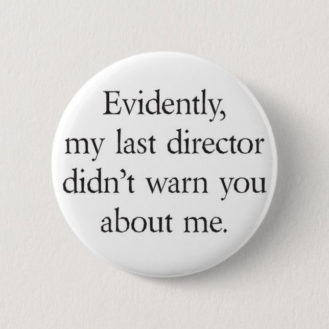 Warn about me pinback button (Front)