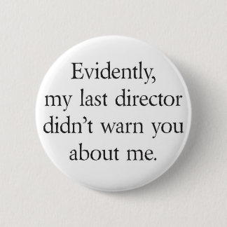 Warn about me pinback button