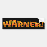 Warner - Fall Design Bumper Sticker at Zazzle