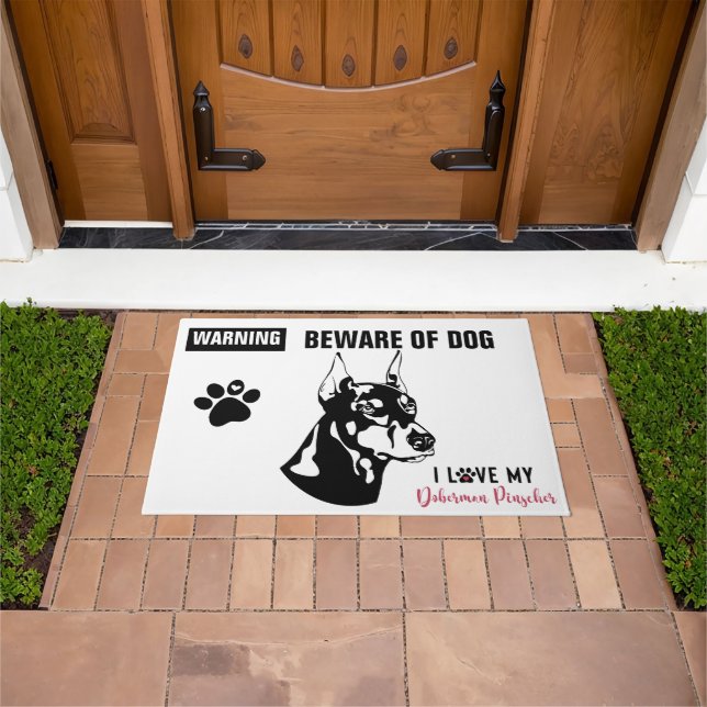 Warning -24" x 36" Door Mat (Outdoor)