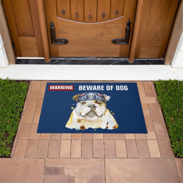 Warning -24" x 36" Door Mat (Outdoor)