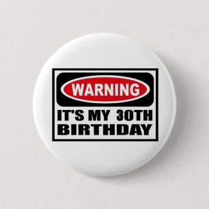 Warning 30 button