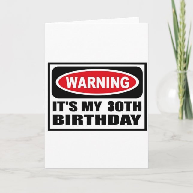 Warning 30 card (Front)
