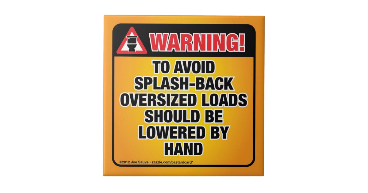 WARNING - Avoid Splash-Back Bathroom Tile | Zazzle