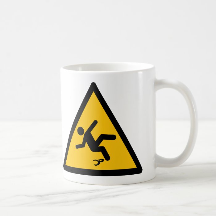 Warning Banana Peel Slippery Mugs