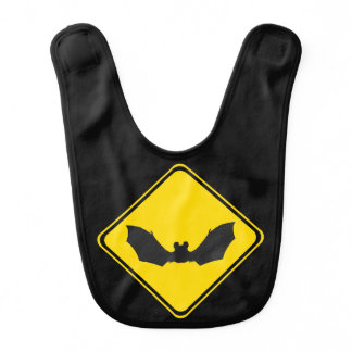 Warning: Bats! Baby Bib