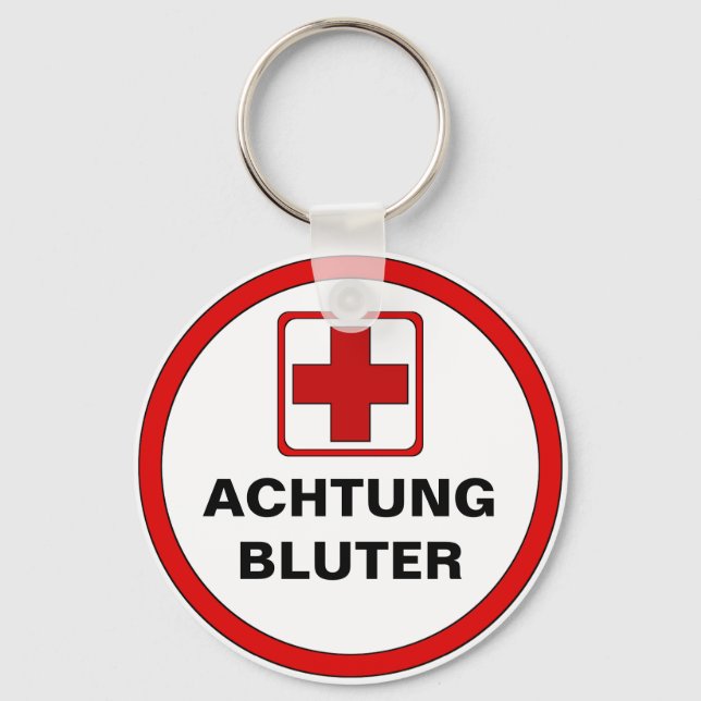 Warning - BLUTER Keychain (Front)