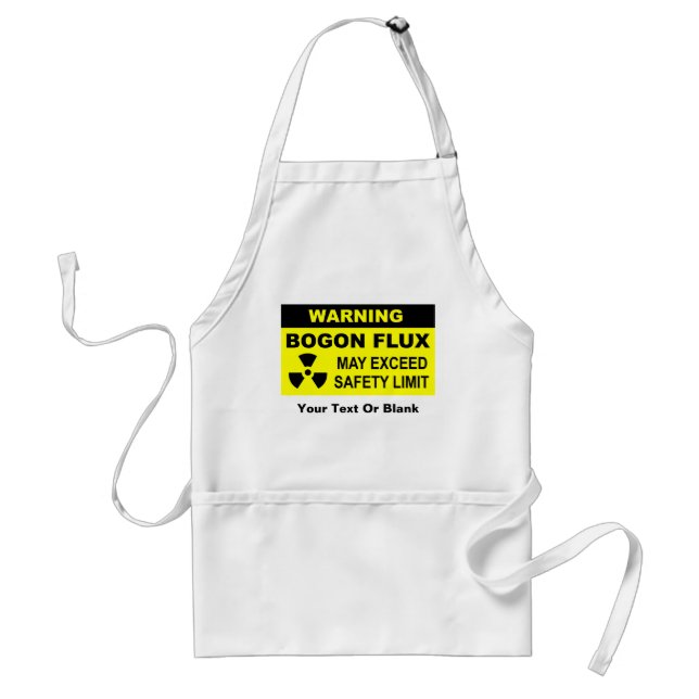 Warning: Bogon Flux Adult Apron (Front)