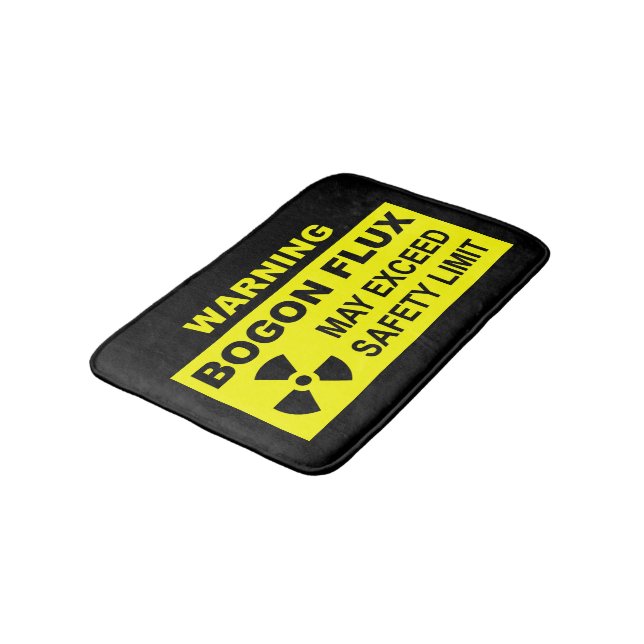 Warning: Bogon Flux Bath Mat (Angled)