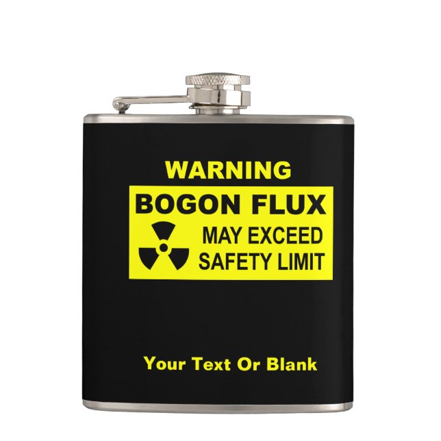 Warning: Bogon Flux Flask (Front)