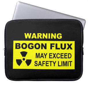 Warning: Bogon Flux Laptop Sleeve