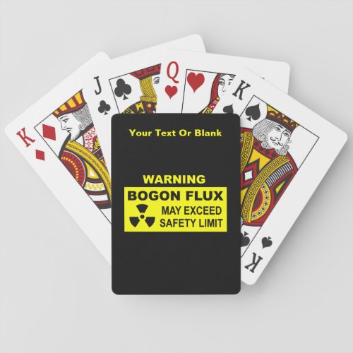 Warning Bogon Flux Poker Cards