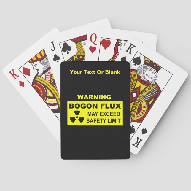Warning: Bogon Flux Poker Cards (Back)
