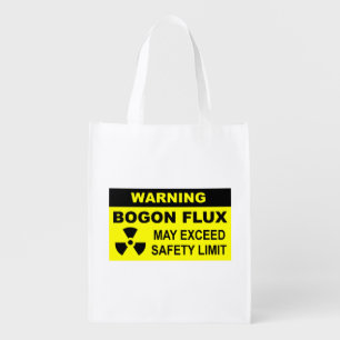 Warning: Bogon Flux Reusable Grocery Bag