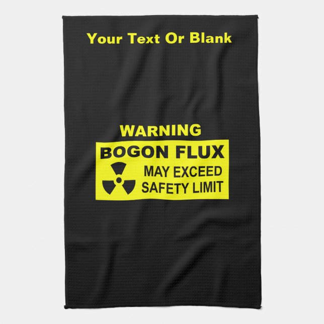 Warning: Bogon Flux Towel (Vertical)
