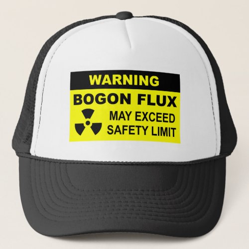 Warning Bogon Flux Trucker Hat