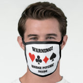 Warning! Bridge Psychic Inside Four Card Suits Face Mask (Worn Him)