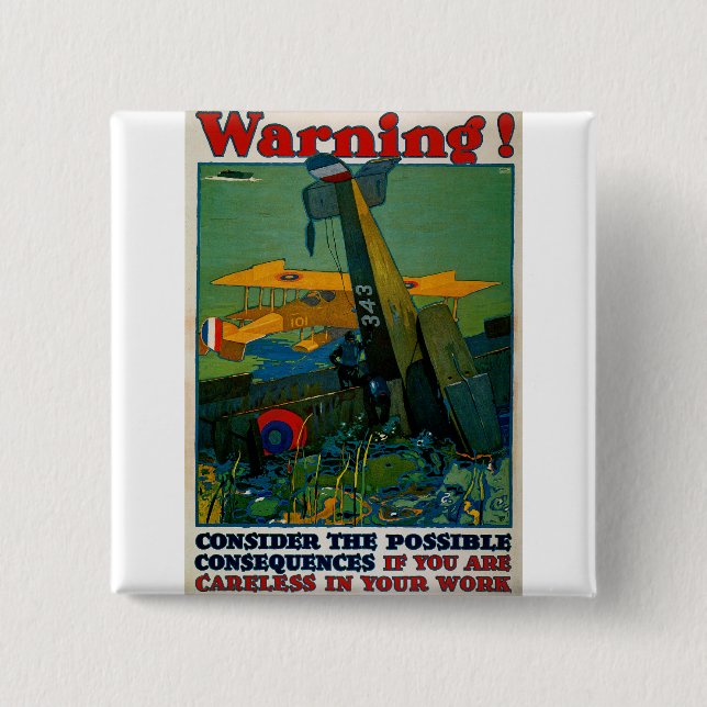 Warning! Button (Front)