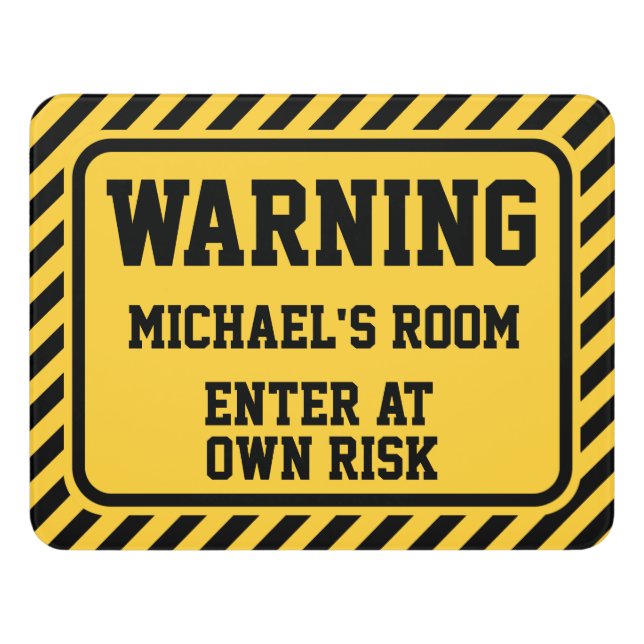 Warning Caution Sign (Contemporary Front)