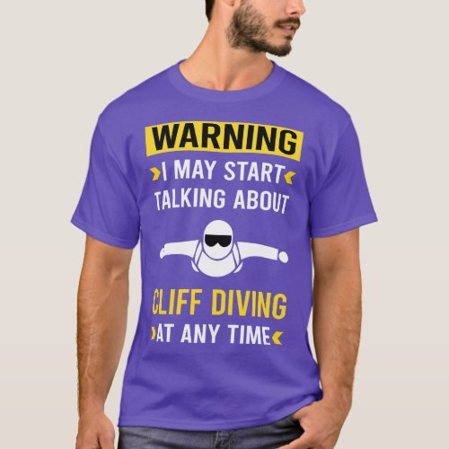 Warning Cliff Diving T_Shirt