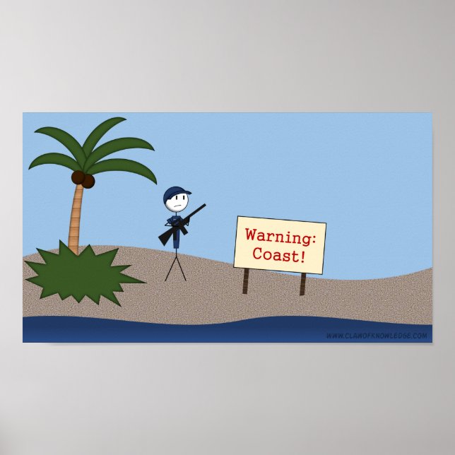"Warning: Coast!" Poster (Front)