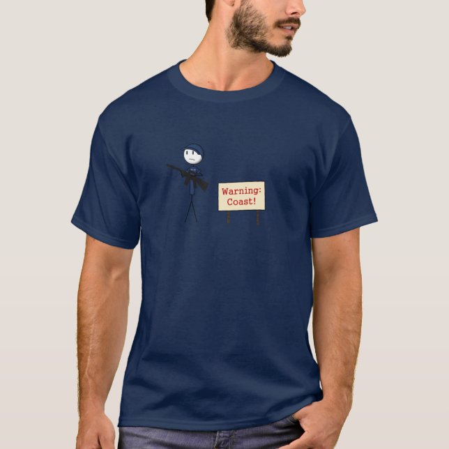 "Warning Coast" T-Shirt (Front)