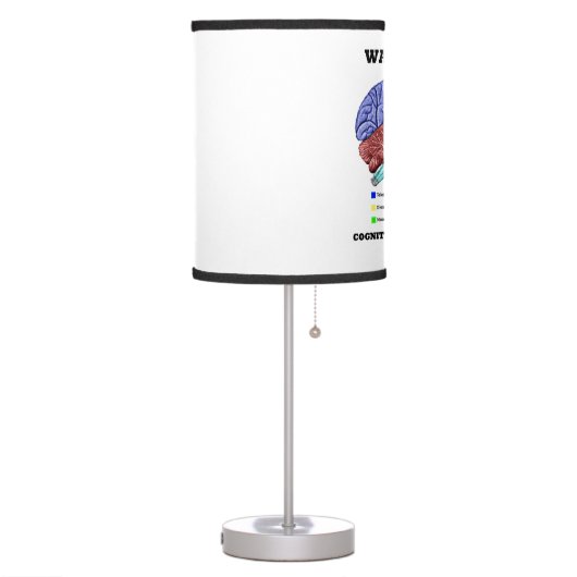 Warning! Cognitive Intervention Needed Brain Humor Table Lamp (Left)