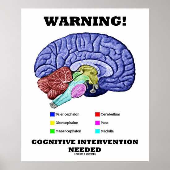 Warning! Cognitive Intervention Needed Poster