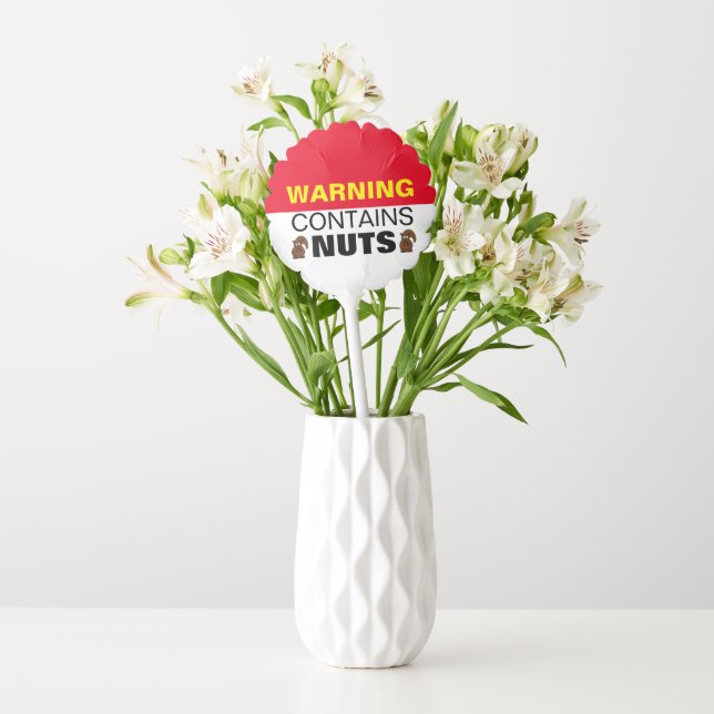 WARNING Contains Nuts Balloon (Vase)