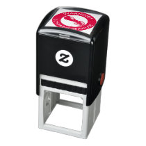 Warning Contains Peanuts Allergen Peanut Symbol Self-inking Stamp