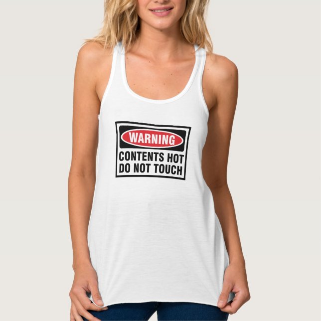 WARNING!! CONTENTS HOT!! TANK TOP (Front)
