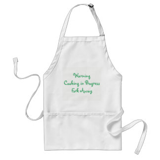 WARNING COOKING IN PROGRESS ADULT APRON