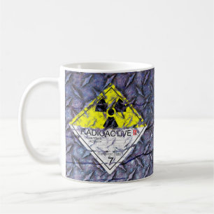 Warning! Corroded Radioactive Cat.2 Signs - Coffee Mug