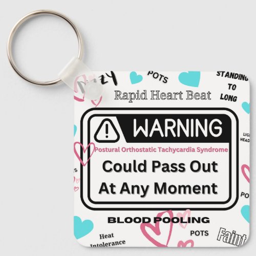 Warning Could Pass Out  Keychain
