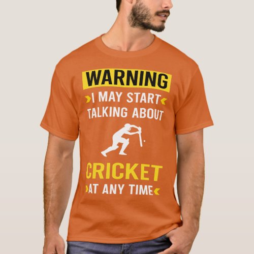Warning Cricket T_Shirt