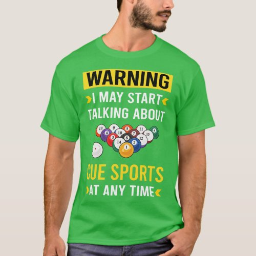 Warning Cue Sports T_Shirt