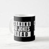 Warning Dad Jokes Ahead Coffee Mug (Front Left)