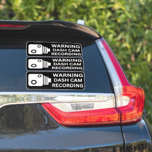 Warning Dash CAM Recording Vehicle Camera Security Sticker