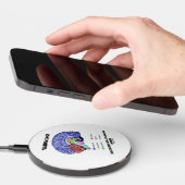 Warning! Discombobulated Mind Inside Brain Humor Wireless Charger (Hand)