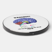 Warning! Discombobulated Mind Inside Brain Humor Wireless Charger (Front 2)