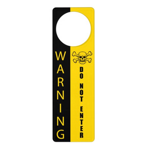 Warning Do Not Enter Door Hanger