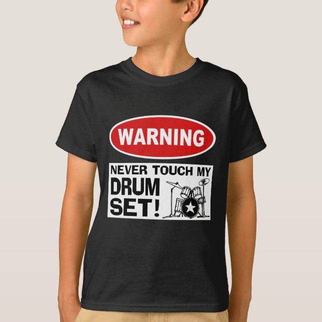 WARNING - DRUMS T-Shirt (Front)