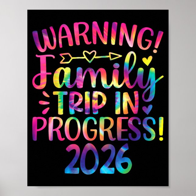 Warning Family Trip In Progress 2026  Poster (Front)