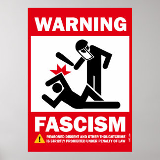 Warning: Fascism Poster