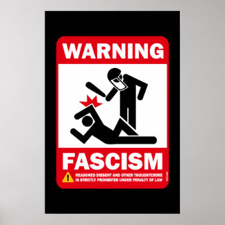 Warning: Fascism Poster