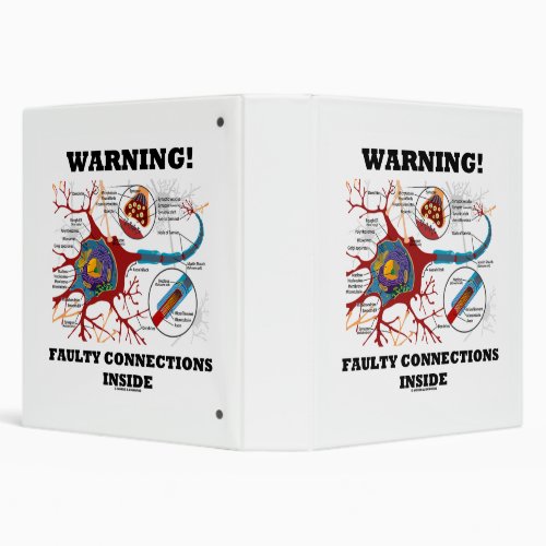 Warning Faulty Connections Inside Neuron Synapse 3 Ring Binder