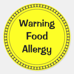 Allergy Stickers | Zazzle