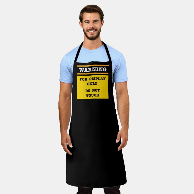 Warning For Display Only Do Not Touch Apron (Worn)